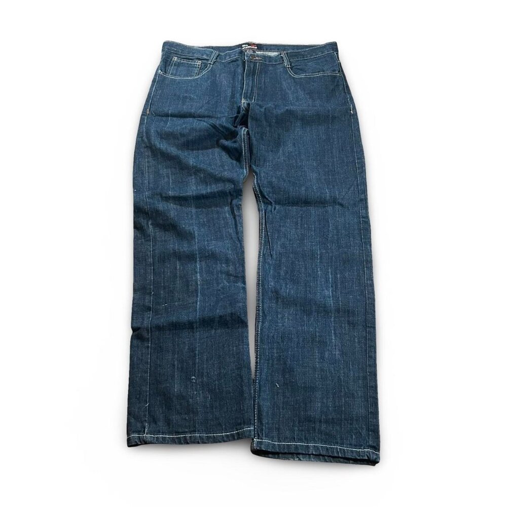 baggy y2k skater embroidered red diamond jeans